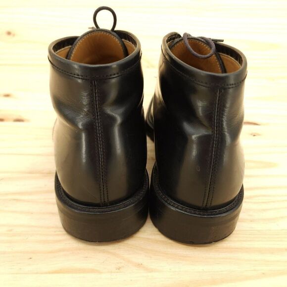 Vtg Gordon Rush Men Boots Sz 11 Black Leather Y2K Retro Square Toe Chukka Defect - Picture 4 of 12